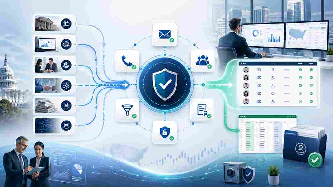 RIA contact data verification and database review process